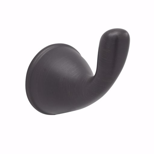 TRANSITIONAL SINGLE ROBE HOOK OIL RUBBED BR