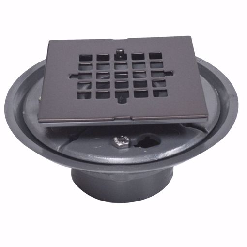 Picture of 2X3 SHOWER DRAIN W/2 SPUD  RB STAMPED SQ STR
