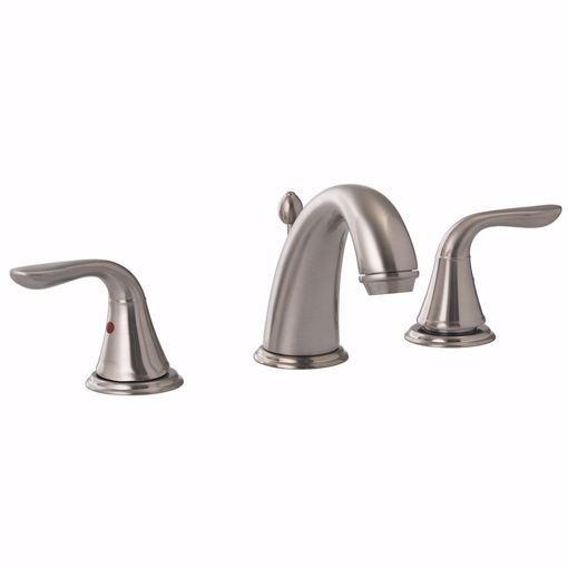 TRANSITIONAL WIDE SPREAD BATH FAUCET SATIN