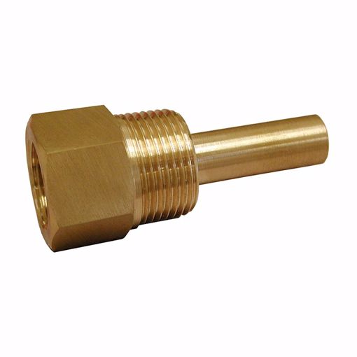 Picture of Brass Wells for Bi-Metal Dial Thermometer J40562