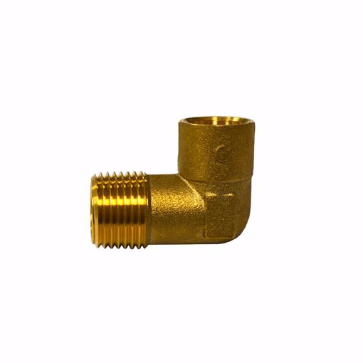 Picture of 1" C x MIP Forged Brass 90° Elbow