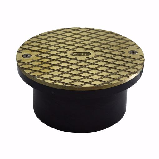 Picture of 3" x 4" ABS General Purpose Access Fitting with 5" Nickel Bronze Cover