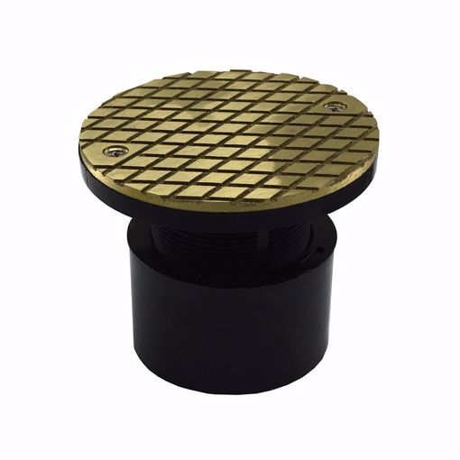 Picture of 2" x 3" ABS Cleanout with Nickel Bronze Cover and Plug