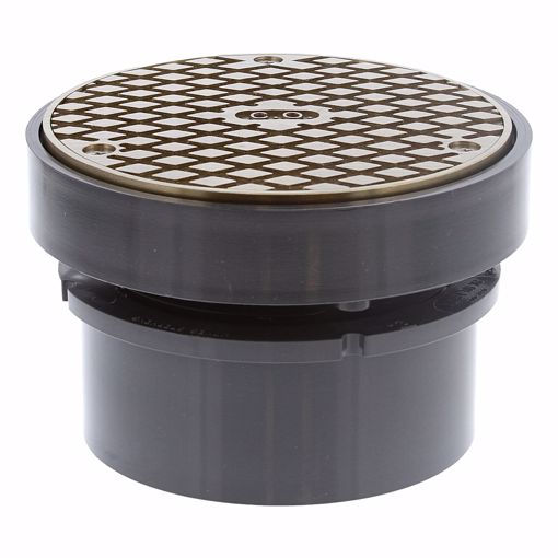 Picture of 4” LevelBest® Complete Hub Fit Cleanout System with 3” Metal Spud and 5” Nickel Bronze Cover