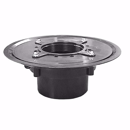 Picture of 6" ABS Heavy Duty Drain Base with Primer Tap, for 4" Spud