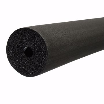 Picture of 2" ID (1-1/2" IPS) Seamless Black Rubber Pipe Insulation, 3/8" Wall Thickness, 120 ft. per Carton