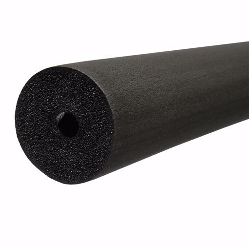 Picture of 2" ID (1-1/2" IPS) Seamless Black Rubber Pipe Insulation, 3/8" Wall Thickness, 120 ft. per Carton