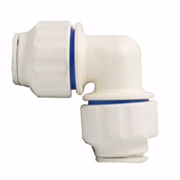 Picture of 1/2" CTS Plastic Twist-to-Lock Push On 90° Elbow Union