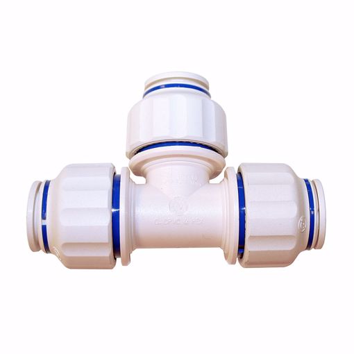 Picture of 1/2" CTS Plastic Twist-to-Lock Push On Tee Union