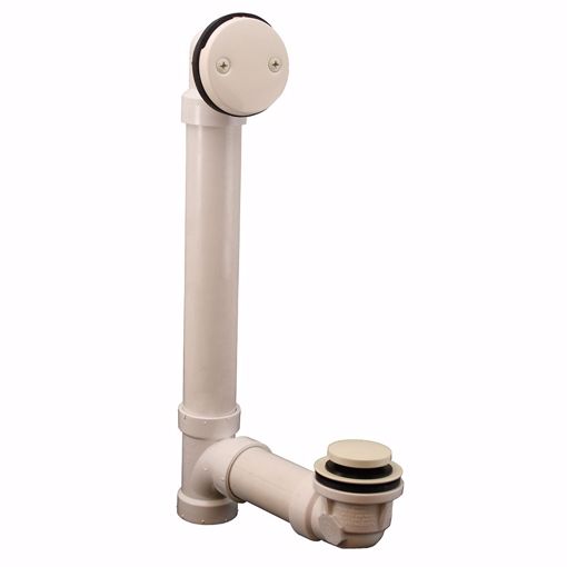 Picture of Biscuit Two-Hole Toe Touch Bath Waste Kit, Standard Full Kit, PVC