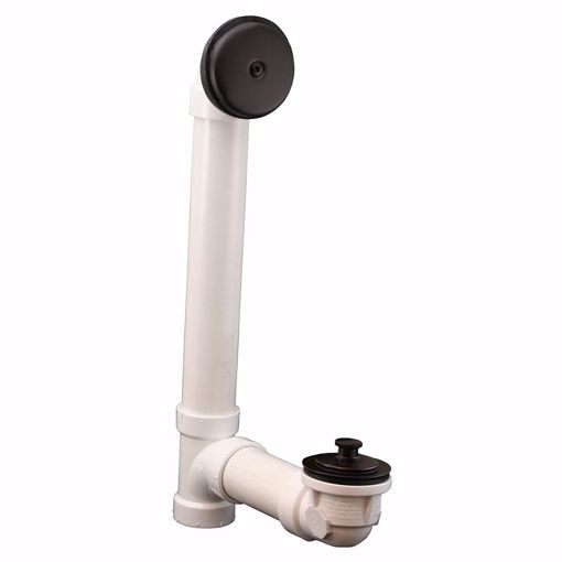 Picture of Oil Rubbed Bronze One-Hole Friction Lift Bath Waste Kit, Standard Full Kit, PVC