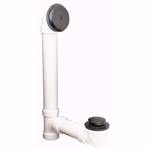 Picture of Oil Rubbed Bronze One-Hole Toe Touch Bath Waste Kit, Standard Full Kit, PVC