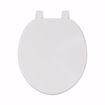 Picture of White Deluxe Molded Wood Toilet Seat, Closed Front with Cover, Round