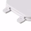 Picture of White Deluxe Molded Wood Toilet Seat, Closed Front with Cover, Round