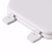 Picture of White Deluxe Molded Wood Toilet Seat, Closed Front with Cover, Elongated