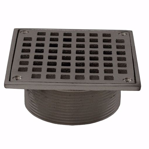 Picture of 3-1/2” x 5” Pearl Nickel PVD Square Spud and Strainer