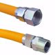 Picture of 1" OD (3/4" ID) X 36" Gas Connector,Yellow Coated Corrugated Stainless Steel, 3/4" MIP X 3/4" FIP