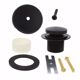 Picture of Matte Black One-Hole Toe Touch Tub Drain Trim Kit, Includes Two-Hole Conversion Bar