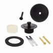 Picture of Matte Black One-Hole Lift and Turn Tub Drain Trim Kit, Includes Two-Hole Conversion Bar