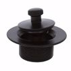 Picture of Matte Black One-Hole Lift and Turn Tub Drain Trim Kit, Includes Two-Hole Conversion Bar