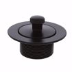 Picture of Matte Black One-Hole Lift and Turn Tub Drain Trim Kit, Includes Two-Hole Conversion Bar
