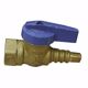Picture of 1/2" FIP x 1/8" MIP Brass Gas Ball Valve, Texas Pattern