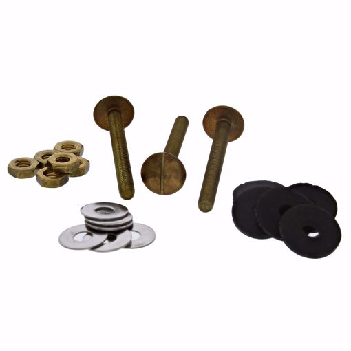 Picture of Extra-Heavy Solid Brass Tank to Bowl 3-Bolt Set