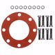 Picture of 5" Red Rubber Full Face Gasket Kit, 3/4" x 3-1/4" Bolt Size