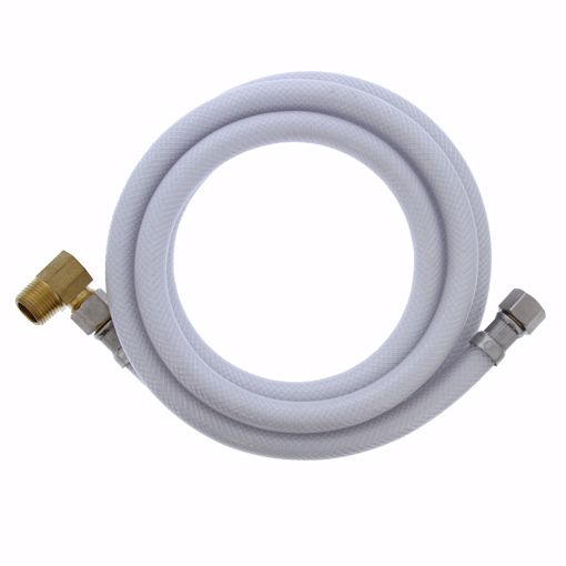 Picture of 3/8" Compression x 3/8" Compression x 72” Flexible Vinyl Dishwasher Connector with 3/8” MIP 90° Elbow
