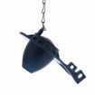 Picture of 2" Blue Vinyl Toilet Flapper with 9" Stainless Steel Chain and Hook