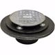 Picture of 2" FIP Shower/Floor Drain with 6-1/2" Pan and 6" Chrome Plated Cast Round Strainer