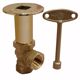 Picture of Polished Brass Angle Ball Valve 1/4 Turn Log Lighter Valve