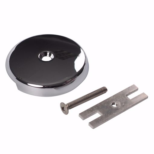 Picture of One-Hole Bathtub Faceplate with Conversion Bar, Chrome Plated