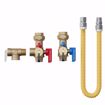 Picture of 3/4” SWT Tankless Water Heater Valve Service Kit with Pressure Relief Valve and Gas Connector