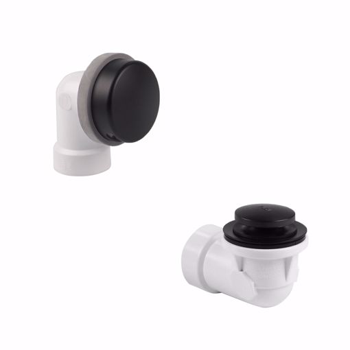 Picture of Toe Touch PVC Schedule 40 Half Bath Waste Kit with Quick Test, Matte Black