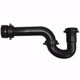 Picture of 1-1/2" Black Plastic Solvent Weld P-Trap with Adapter