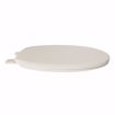 Picture of Bone Standard Plastic Toilet Seat, Closed Front with Cover, Round