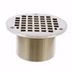 Picture of 4" LevelBest® Complete Heavy Duty Drain System with 3" Metal Spud and 5" Nickel Bronze Strainer