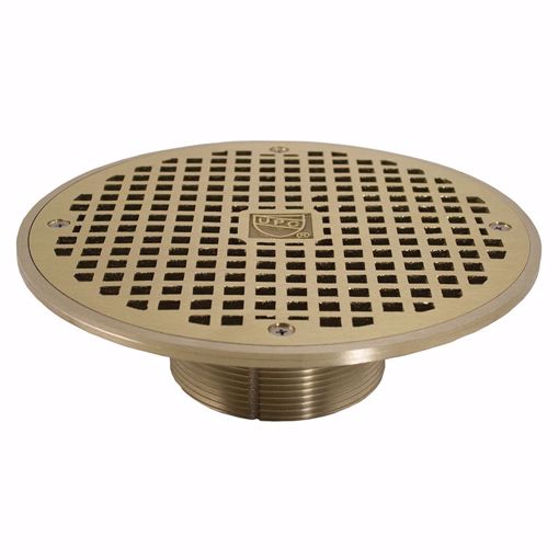 Picture of 3-1/2" IPS Metal Spud with 8" Nickel Bronze Round Strainer