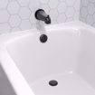 Picture of Matte Black One-Hole Toe Touch Tub Drain Trim Kit, Includes Two-Hole Conversion Bar