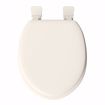 Picture of Bone Soft Toilet Seat, Closed Front with Cover, QuicKlean® Hinges, Round