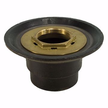 Picture of 2" Inside Caulk Shower Drain Bodies with Brass Threaded Clamping Ring And Bolts