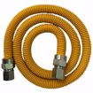 Picture of 5/8" OD (1/2" ID) X 48" Gas Connector, Yellow Coated Corrugated Stainless Steel, 1/2" FIP X 1/2" FIP
