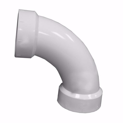 Picture of 2" PVC 90° Long Sweep Elbow, H x H
