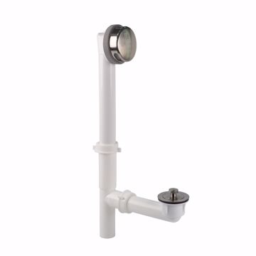 Picture of 16" Lift and Turn Polypropylene Tubular Full Bath Waste Kit with Quick Test, Brushed Nickel