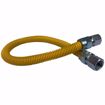 Picture of 5/8" OD (1/2" ID) X 24" Gas Connector, Yellow Coated Corrugated Stainless Steel, 1/2" FIP X 1/2" FIP