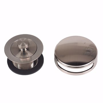 Picture of Lift and Turn Bathtub Trim Kit with Snap-On Faceplate, Brushed Nickel