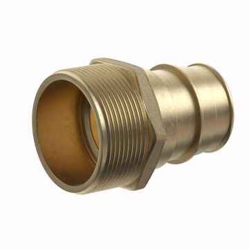 Picture of 1-1/4” F1960 x MIP Brass PEX Adapter, Bag of 6