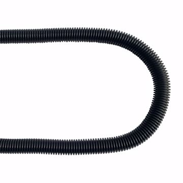 Picture of 3/8" OD (1/4" ID) X 12" Long, 1/2" Female Pipe Thread X 1/2" Female Pipe Thread, Black Coated Corrugated Stainless Steel Gas Connector