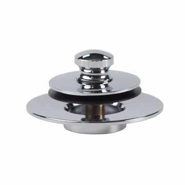 Picture of Lift and Turn Brass Tub Stopper and Trim Ring, Chrome Plated